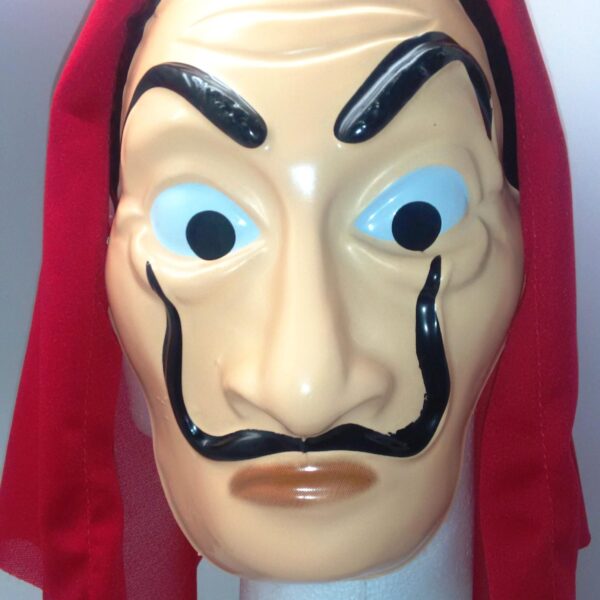 CARETA LADRON DE PAPEL C/TELA X1