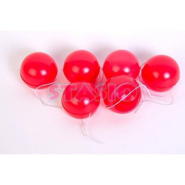 NARIZ DE PAYASO CHICA ROJA X12