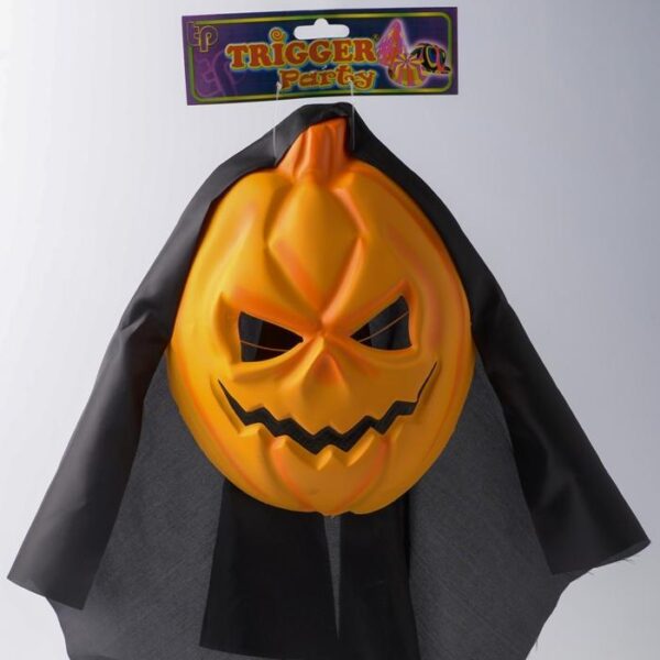 CARETA CALABAZA C/TELA X1