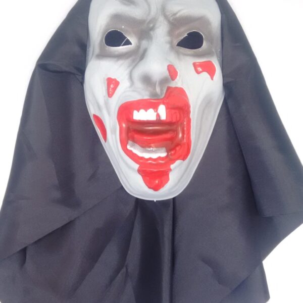 CARETA ZOMBIE REAL C/TELA X1