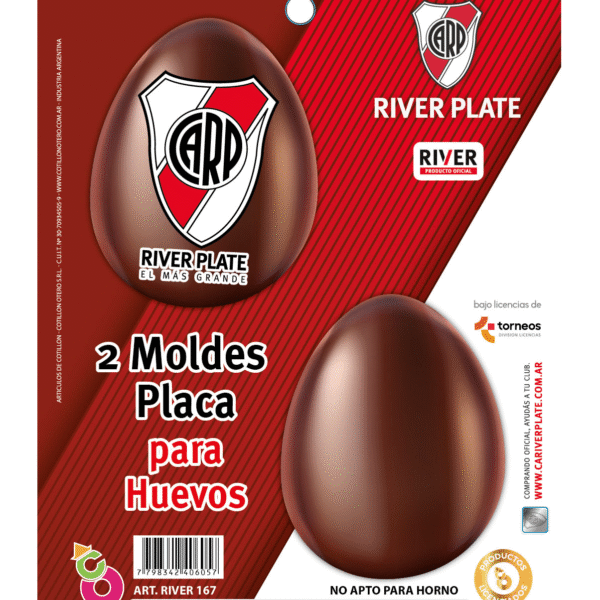 MOLDE PLACA HUEVO PASCUA RIVER X2