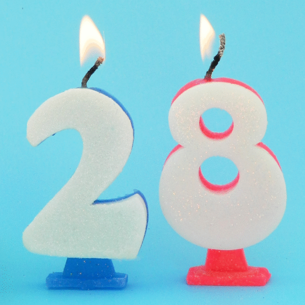 VELA NRO BRILLO CELESTE Nº4 X1