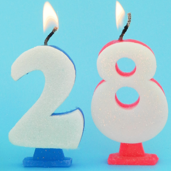 VELA NRO BRILLO CELESTE Nº2 X1