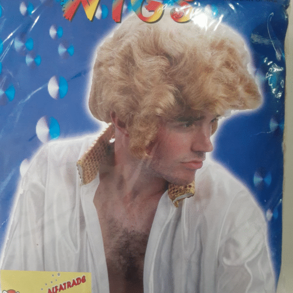 PELUCA BUCLE RUBIA X1