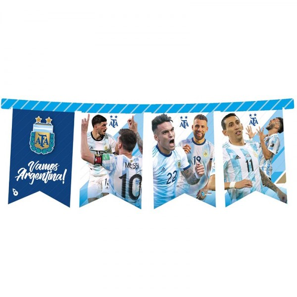 BANDERIN RECTANGULAR F/C AFA X1 | Cotillón Smile
