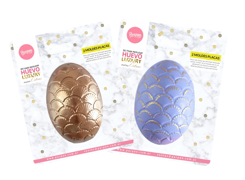 SET PLACA HUEVO OSTRAS 15CM X2