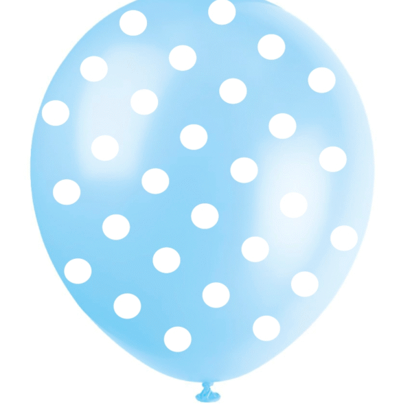 GLOBO 12" CELESTE LUN BCOS X12