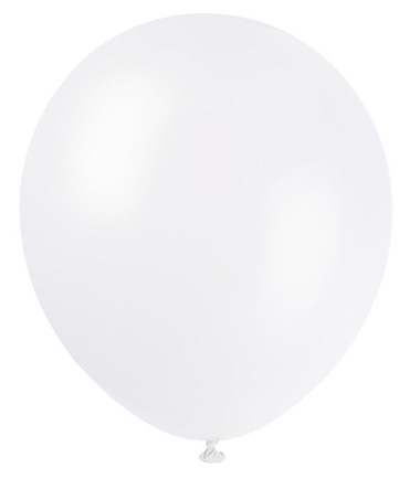 GLOBO 12" PERLADO BCO X10