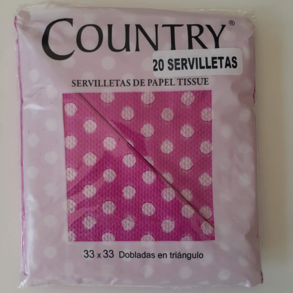 SERVILLETA TRIANG FUCSIA LUNA BCOS X20
