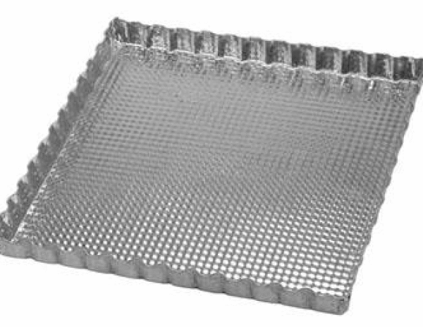 MOLDE TARTERA CUADRADA RIZADA X1