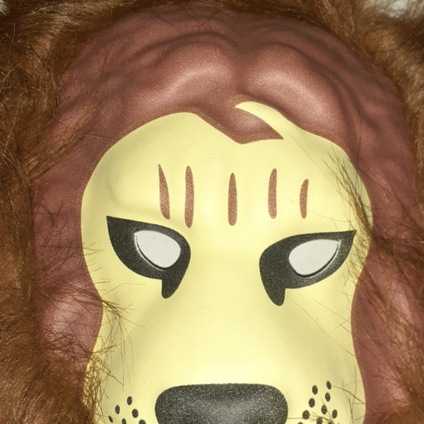 CARETA LEON GOMA EVA C/PELO X1