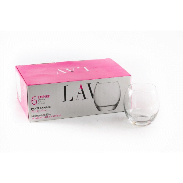 LAV VASOS WHISKY 405CC APROX CJA X6