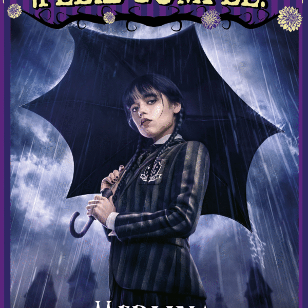 AFICHE FELIZ CUMPLEAÑOS MERLINA X1