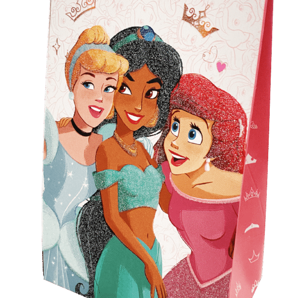 BOLSA CARTON ESTUCHE PRINCESAS X8
