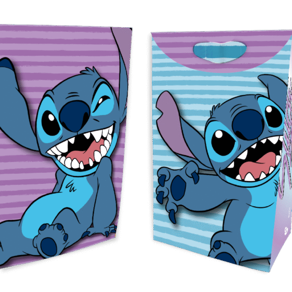 BOLSA PAPEL ESTUCHE STITCH X8