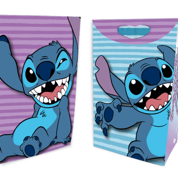 BOLSA PAPEL ESTUCHE STITCH X8
