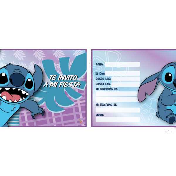 INVITACION STITCH X10