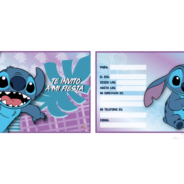 INVITACION STITCH X10