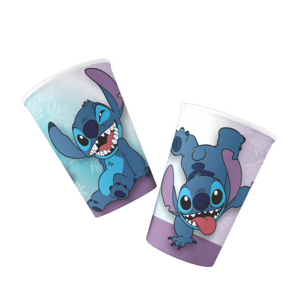 VASO POLIPAPEL STITCH X10