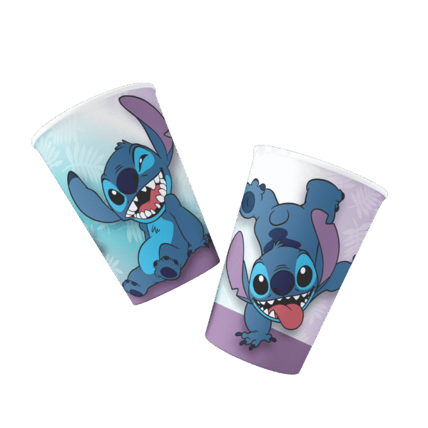 VASO POLIPAPEL STITCH X10