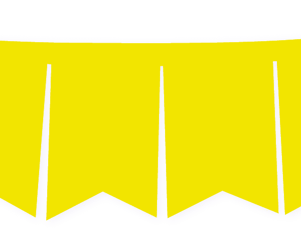BANDERIN F/C AMARILLO FLUO X1
