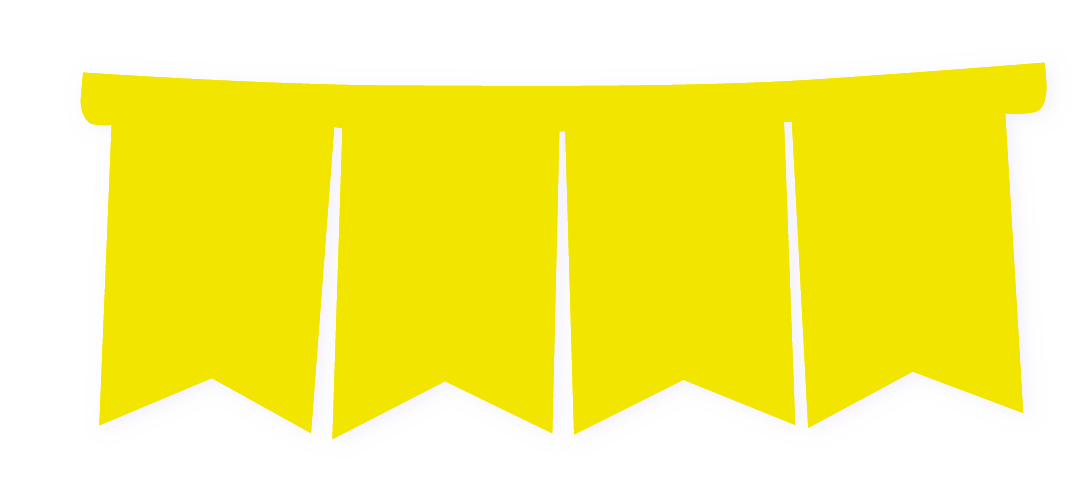 BANDERIN F/C AMARILLO FLUO X1