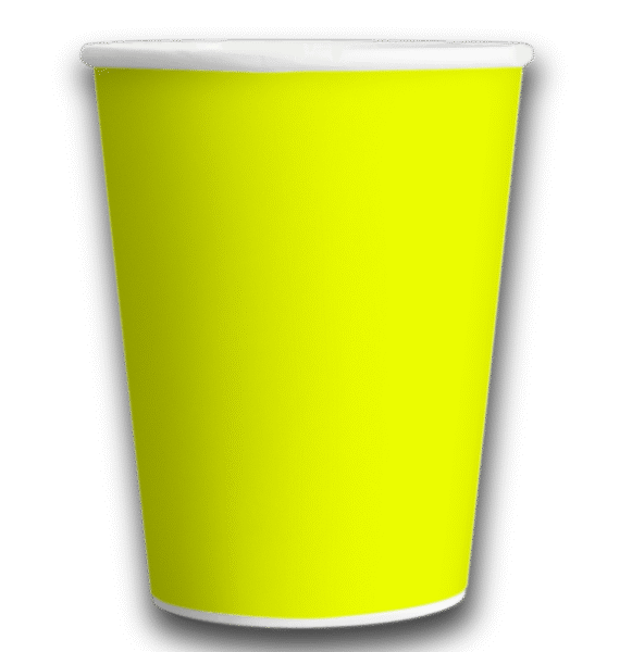VASO POLIP AMARILLO FLUO X8