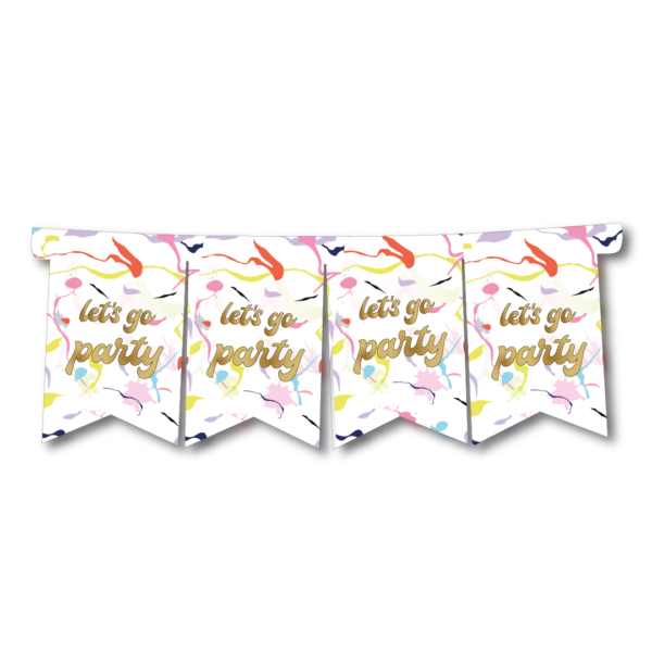 BANDERIN F/C LETS PARTY X1