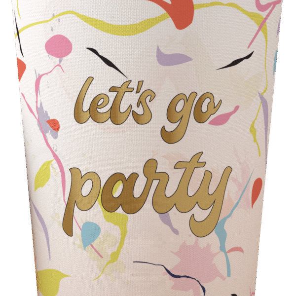 VASO POLIP LETS PARTY 12OZ X8