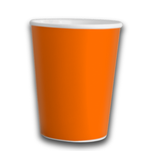 VASO POLIP NARANJA FLUO X8