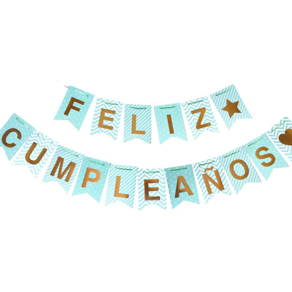 BANDERIN PATRONES AGUA MARINA X1