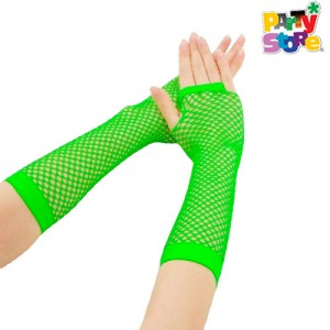 GUANTE DE RED LARGO VERDE FLUO X2