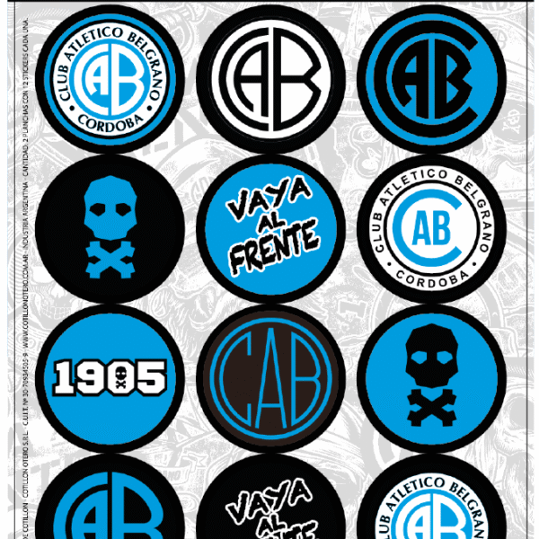 AUTOADHESIVO BELGRANO (12UNID) X2