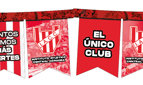 BANDERIN RECTANGULAR F/C INSTITUTO X1