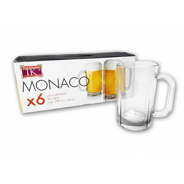 JARRA CERVEZA MONACO 380ML APROX CJA X6