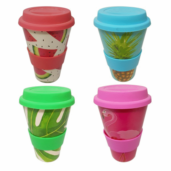 VASO 500CC C/TAPA Y AGRRE SILC X1