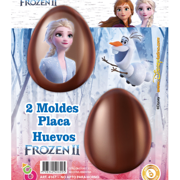MOLDE PLACA HUEVO PASCUA FROZEN X2