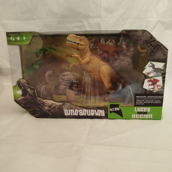 DINOSAURIO T/REX CHICO + ACC CJA X1