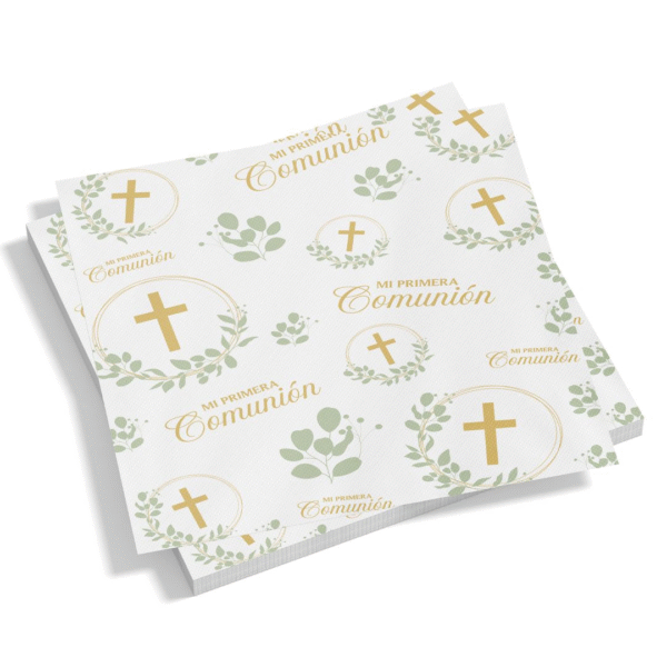 SERVILLETA COMUNION GREEN X20
