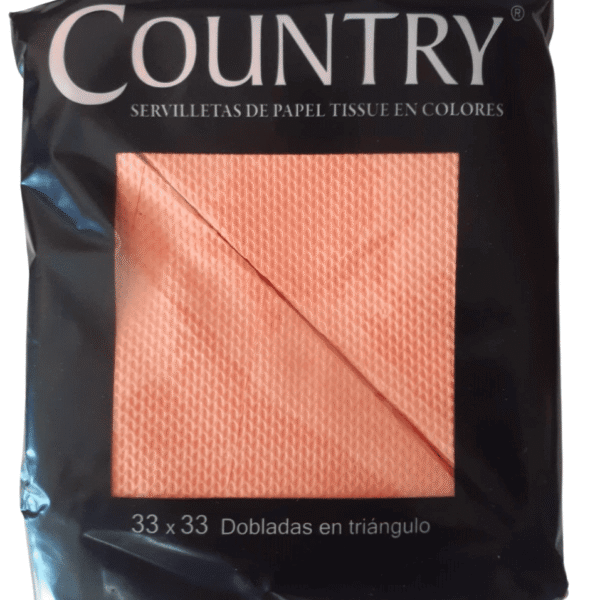 SERVILLETAS COUNTRY SALMON 33X33X40