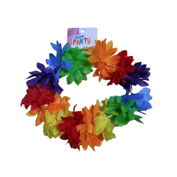 VINCHA HAWAI MARGARITAS MULTICOLOR X1