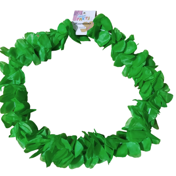 COLLAR HAWAI PETALOS GDES VERDE X1