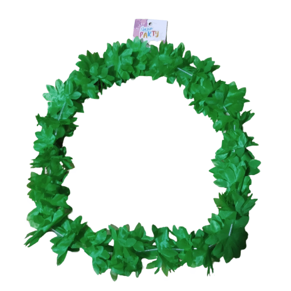 COLLAR HAWAI MARGARITA GDE VERDE FLUOR X1