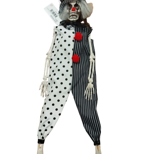 MUÑECO DECORATIVO PAYASO ESQUELETO 45CM X1